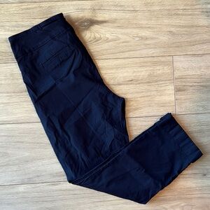 TRIBAL Dark Blue Cuffed Skinny Straight Leg Style Business Dress Pants